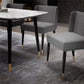 Glam Style Sintered Stone Dining Set Rectangle 1/2/4/6/7 Pieces Dining Set Clearhalo 'Dining Room Sets' 'Dining Tables & Seating' 'dining_room_set' 'furn' 'furn_dining_room_set' 'Furniture' 'Kitchen & Dining Furniture' 5458196
