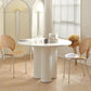 Stone Top Dining Table Modern Round Dining Table with 3 Legs