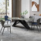 Stone Top Dining Table Traditional Luxury Table with Pedestal Base