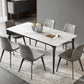 Stone Top Dining Table Traditional Luxury Dining Table with 4 Legs