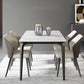 Stone Top Dining Table Traditional Luxury Dining Table with 4 Legs