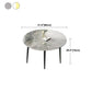 Sintered Stone Dining Table Modern Kitchen Furniture with 4 Metal Legs