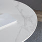 Round Dining Table Contemporary Style Stone Dining Site Table with Tulip Base Clearhalo 'Dining Tables & Seating' 'Dining Tables' 'dining_table' 'furn' 'furn_dining_table' 'Furniture' 'Kitchen & Dining Furniture' 5458336