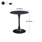 Round Dining Table Contemporary Style Stone Dining Site Table with Tulip Base Clearhalo 'Dining Tables & Seating' 'Dining Tables' 'dining_table' 'furn' 'furn_dining_table' 'Furniture' 'Kitchen & Dining Furniture' 5458347