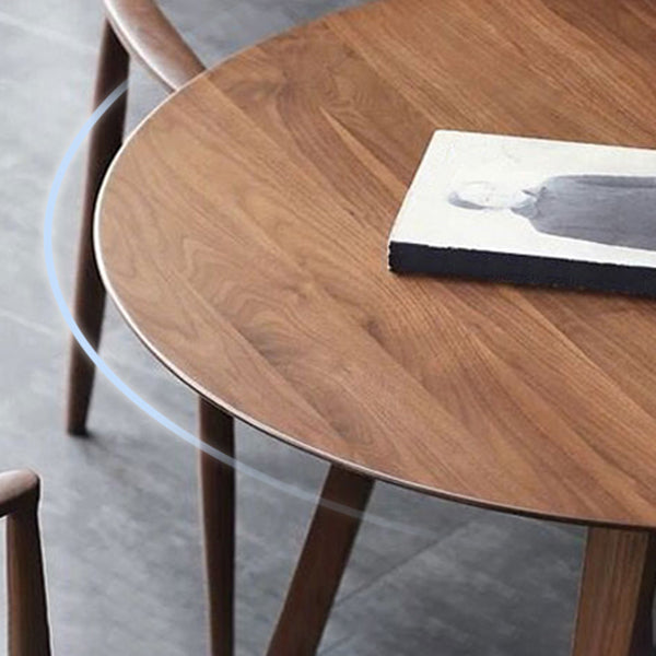 Tavolo da pranzo rotondo in stile moderno in legno in legno solido tavolo