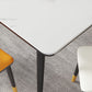 Rectangular Sintered Stone Dining Table Modern 4 Legs Furniture in Matte Finish Clearhalo 'Dining Tables & Seating' 'Dining Tables' 'dining_table' 'furn' 'furn_dining_table' 'Furniture' 'Kitchen & Dining Furniture' 5458426