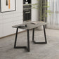 Industrial Style Dining Table Sintered Stone Rectangle Table for Home Gray 51.2"L x 27.6"W x 29.5"H Without Chairs Clearhalo 'Dining Tables & Seating' 'Dining Tables' 'dining_table' 'furn' 'furn_dining_table' 'Furniture' 'Kitchen & Dining Furniture' 5458460
