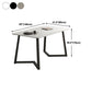 Industrial Style Dining Table Sintered Stone Rectangle Table for Home Clearhalo 'Dining Tables & Seating' 'Dining Tables' 'dining_table' 'furn' 'furn_dining_table' 'Furniture' 'Kitchen & Dining Furniture' 5458478