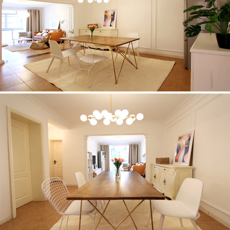 Luxury Style Dining Table Rectangle Dinette Table for Home Kitchen Clearhalo 'Dining Tables & Seating' 'Dining Tables' 'dining_table' 'furn' 'furn_dining_table' 'Furniture' 'Kitchen & Dining Furniture' 5458504