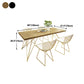 Luxury Style Dining Table Rectangle Dinette Table for Home Kitchen Clearhalo 'Dining Tables & Seating' 'Dining Tables' 'dining_table' 'furn' 'furn_dining_table' 'Furniture' 'Kitchen & Dining Furniture' 5458507