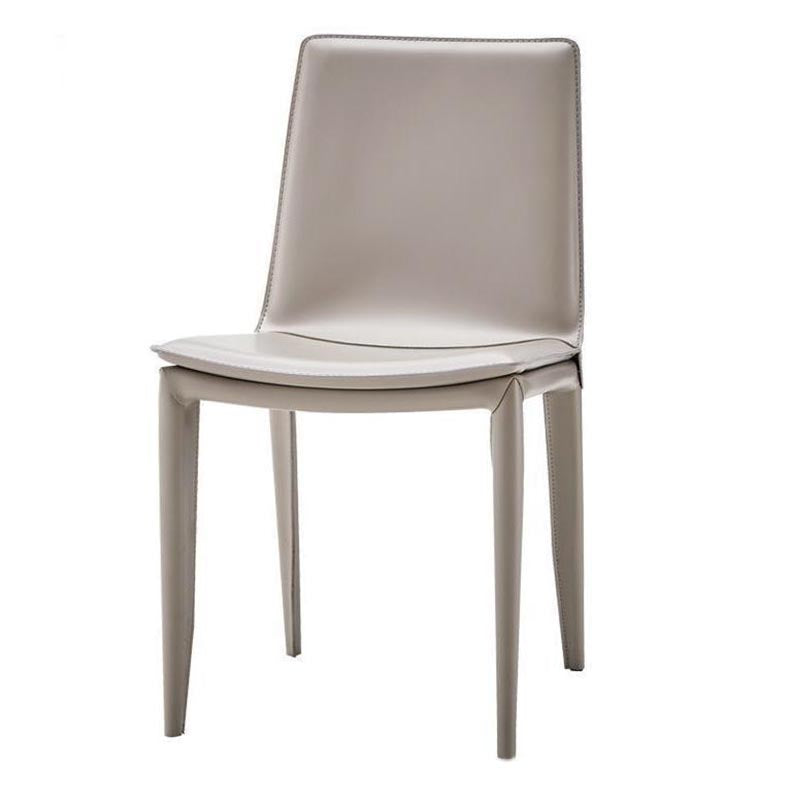 Contemporary Style Dining Chairs Armless Chair with Metal Legs for Kitchen Clearhalo 'Dining Chairs' 'Dining Tables & Seating' 'dining_chair' 'furn' 'furn_dining_chair' 'Furniture' 'Kitchen & Dining Furniture' 5458594