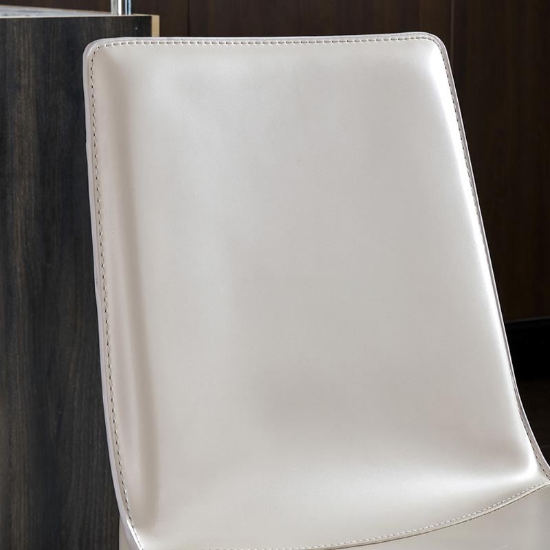 Contemporary Style Dining Chairs Armless Chair with Metal Legs for Kitchen Clearhalo 'Dining Chairs' 'Dining Tables & Seating' 'dining_chair' 'furn' 'furn_dining_chair' 'Furniture' 'Kitchen & Dining Furniture' 5458596