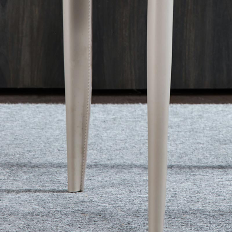Contemporary Style Dining Chairs Armless Chair with Metal Legs for Kitchen Clearhalo 'Dining Chairs' 'Dining Tables & Seating' 'dining_chair' 'furn' 'furn_dining_chair' 'Furniture' 'Kitchen & Dining Furniture' 5458601