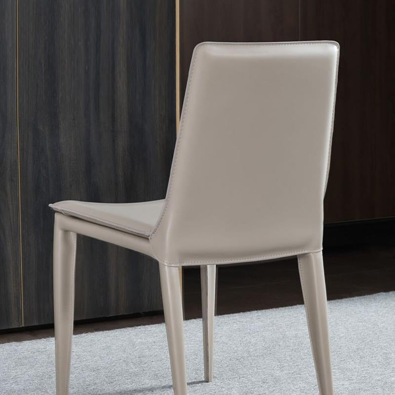 Contemporary Style Dining Chairs Armless Chair with Metal Legs for Kitchen Clearhalo 'Dining Chairs' 'Dining Tables & Seating' 'dining_chair' 'furn' 'furn_dining_chair' 'Furniture' 'Kitchen & Dining Furniture' 5458603