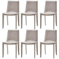 Contemporary Style Dining Chairs Armless Chair with Metal Legs for Kitchen Light Gray 6 Piece Set Clearhalo 'Dining Chairs' 'Dining Tables & Seating' 'dining_chair' 'furn' 'furn_dining_chair' 'Furniture' 'Kitchen & Dining Furniture' 5458606