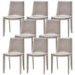 Contemporary Style Dining Chairs Armless Chair with Metal Legs for Kitchen Light Gray 8 Piece Set Clearhalo 'Dining Chairs' 'Dining Tables & Seating' 'dining_chair' 'furn' 'furn_dining_chair' 'Furniture' 'Kitchen & Dining Furniture' 5458608