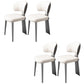 Nordic Glam Style Chair Dining Armless Chairs for Kitchen with Metal Legs Grey 4 Piece Set Clearhalo 'Dining Chairs' 'Dining Tables & Seating' 'dining_chair' 'furn' 'furn_dining_chair' 'Furniture' 'Kitchen & Dining Furniture' 5458633