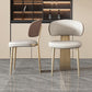 Nordic Glam Style Chair Dining Armless Chairs for Kitchen with Metal Legs Clearhalo 'Dining Chairs' 'Dining Tables & Seating' 'dining_chair' 'furn' 'furn_dining_chair' 'Furniture' 'Kitchen & Dining Furniture' 5458634