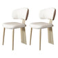 Nordic Glam Style Chair Dining Armless Chairs for Kitchen with Metal Legs Gold 2 Piece Set Clearhalo 'Dining Chairs' 'Dining Tables & Seating' 'dining_chair' 'furn' 'furn_dining_chair' 'Furniture' 'Kitchen & Dining Furniture' 5458642