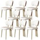 Nordic Glam Style Chair Dining Armless Chairs for Kitchen with Metal Legs Gold 8 Piece Set Clearhalo 'Dining Chairs' 'Dining Tables & Seating' 'dining_chair' 'furn' 'furn_dining_chair' 'Furniture' 'Kitchen & Dining Furniture' 5458647