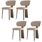 Nordic Glam Style Chair Dining Armless Chairs for Kitchen with Metal Legs Rose Gold 4 Piece Set Clearhalo 'Dining Chairs' 'Dining Tables & Seating' 'dining_chair' 'furn' 'furn_dining_chair' 'Furniture' 'Kitchen & Dining Furniture' 5458654