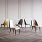 Nordic Glam Style Chair Dining Armless Chairs for Kitchen with Wooden Legs