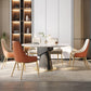 Nordic Glam Style Chair Dining Arm Chairs for Kitchen with Metal Legs Clearhalo 'Dining Chairs' 'Dining Tables & Seating' 'dining_chair' 'furn' 'furn_dining_chair' 'Furniture' 'Kitchen & Dining Furniture' 5458690