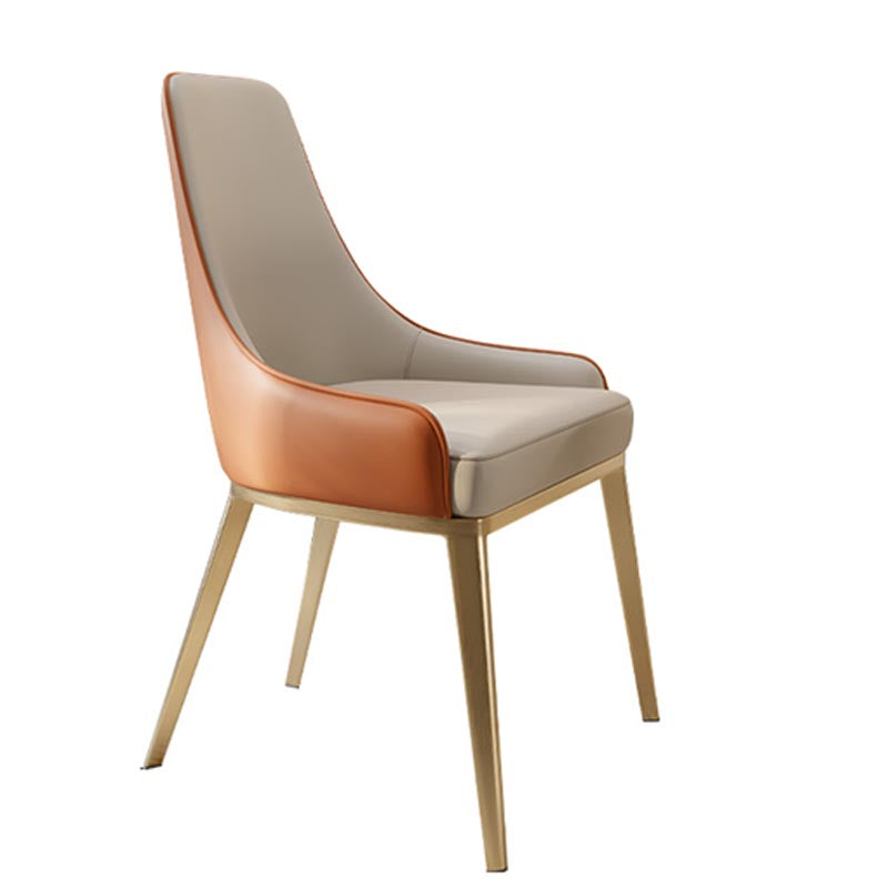Nordic Glam Style Chair Dining Arm Chairs for Kitchen with Metal Legs Clearhalo 'Dining Chairs' 'Dining Tables & Seating' 'dining_chair' 'furn' 'furn_dining_chair' 'Furniture' 'Kitchen & Dining Furniture' 5458693