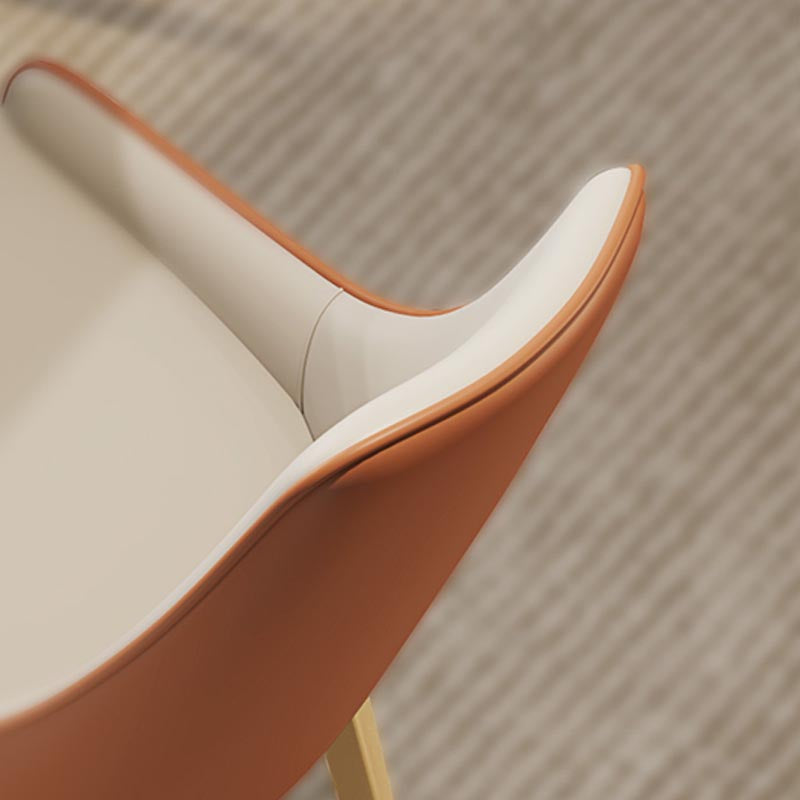 Nordic Glam Style Chair Dining Arm Chairs for Kitchen with Metal Legs Clearhalo 'Dining Chairs' 'Dining Tables & Seating' 'dining_chair' 'furn' 'furn_dining_chair' 'Furniture' 'Kitchen & Dining Furniture' 5458695