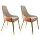 Nordic Glam Style Chair Dining Arm Chairs for Kitchen with Metal Legs Orange White 2 Piece Set Clearhalo 'Dining Chairs' 'Dining Tables & Seating' 'dining_chair' 'furn' 'furn_dining_chair' 'Furniture' 'Kitchen & Dining Furniture' 5458701