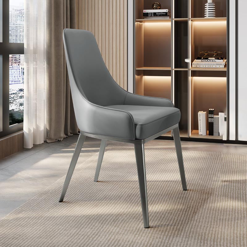 Nordic Glam Style Chair Dining Arm Chairs for Kitchen with Metal Legs Clearhalo 'Dining Chairs' 'Dining Tables & Seating' 'dining_chair' 'furn' 'furn_dining_chair' 'Furniture' 'Kitchen & Dining Furniture' 5458706