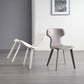 Contemporary Chairs Armless Dining Chair with Metal Legs for Kitchen
