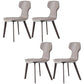 Contemporary Chairs Armless Dining Chair with Metal Legs for Kitchen