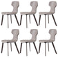 Contemporary Chairs Armless Dining Chair with Metal Legs for Kitchen