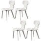 Contemporary Chairs Armless Dining Chair with Metal Legs for Kitchen
