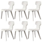 Contemporary Chairs Armless Dining Chair with Metal Legs for Kitchen
