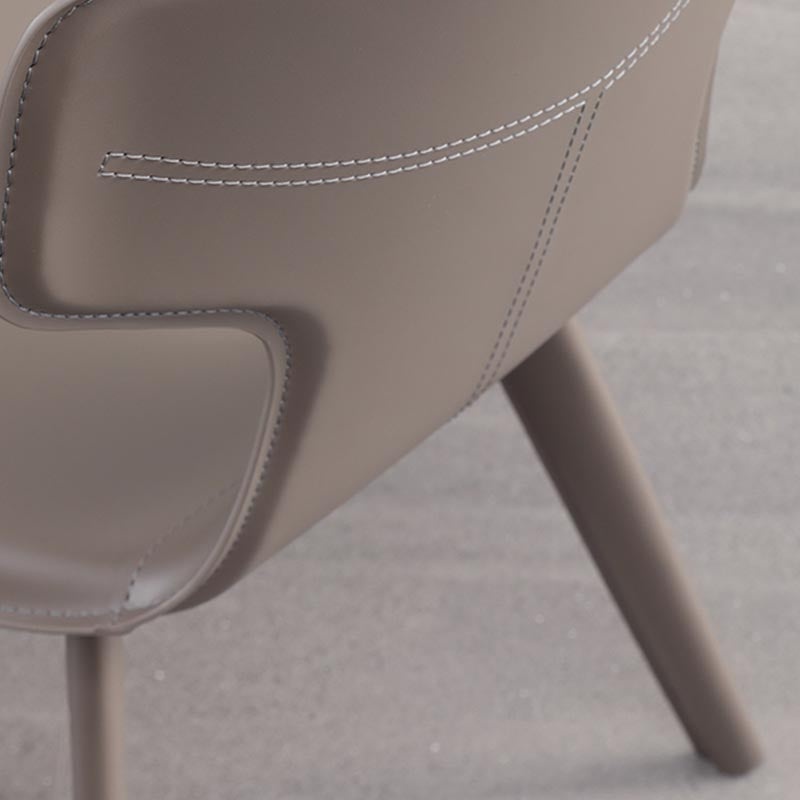 Contemporary Chairs Armless Dining Chair with Metal Legs for Kitchen