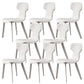 Contemporary Chairs Armless Dining Chair with Metal Legs for Kitchen