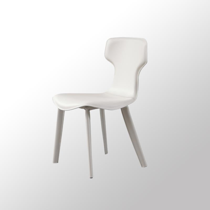 Contemporary Chairs Armless Dining Chair with Metal Legs for Kitchen