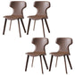 Contemporary Chairs Armless Dining Chair with Metal Legs for Kitchen