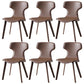 Contemporary Chairs Armless Dining Chair with Metal Legs for Kitchen