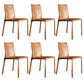 Contemporary Chair Armless Dining Chair with Metal Legs for Kitchen