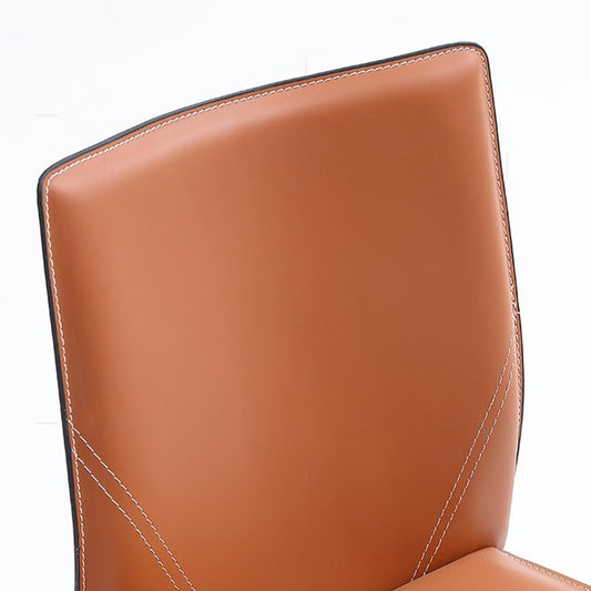 Chaise contemporaine chaise à manger sans bras avec des jambes en métal pour la cuisine