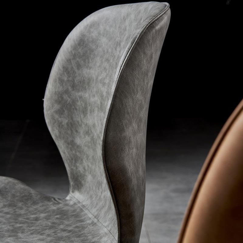 Contemporary Style Chairs Armless Dining Chairs with Metal Legs for Kitchen Clearhalo 'Dining Chairs' 'Dining Tables & Seating' 'dining_chair' 'furn' 'furn_dining_chair' 'Furniture' 'Kitchen & Dining Furniture' 5458875