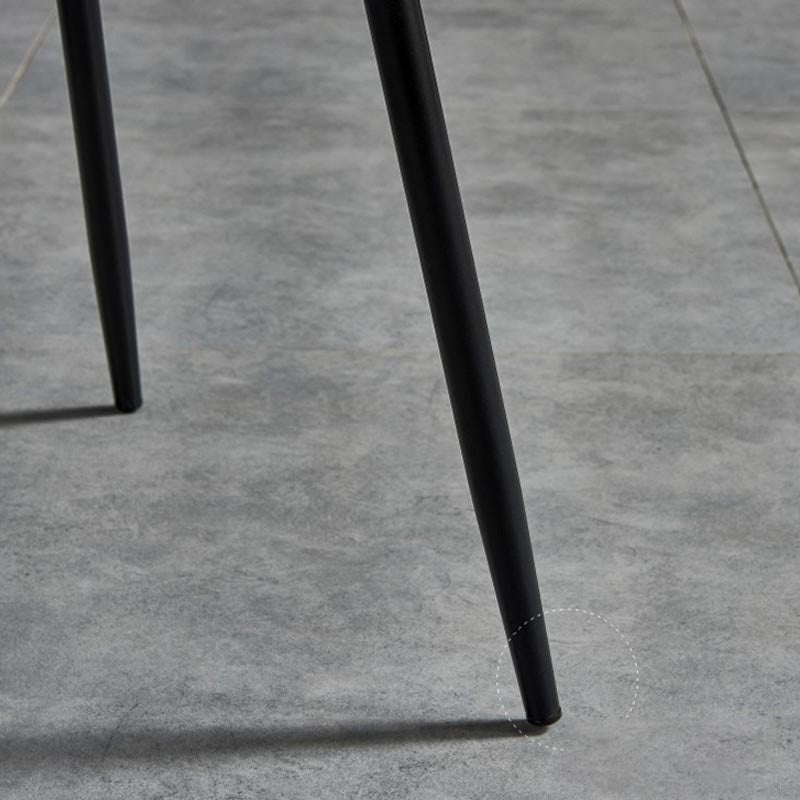 Contemporary Style Chairs Armless Dining Chairs with Metal Legs for Kitchen Clearhalo 'Dining Chairs' 'Dining Tables & Seating' 'dining_chair' 'furn' 'furn_dining_chair' 'Furniture' 'Kitchen & Dining Furniture' 5458880