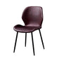 Contemporary Style Chairs Armless Dining Chairs with Metal Legs for Kitchen Purple 1 Piece Clearhalo 'Dining Chairs' 'Dining Tables & Seating' 'dining_chair' 'furn' 'furn_dining_chair' 'Furniture' 'Kitchen & Dining Furniture' 5458904
