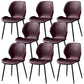 Contemporary Style Chairs Armless Dining Chairs with Metal Legs for Kitchen Purple 8 Piece Set Clearhalo 'Dining Chairs' 'Dining Tables & Seating' 'dining_chair' 'furn' 'furn_dining_chair' 'Furniture' 'Kitchen & Dining Furniture' 5458908