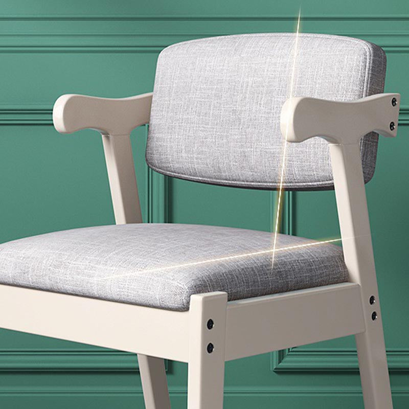 Moderne houten eetkamerstoel Open rug Dining zijmeubilair in matte afwerking voor thuis