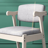 Chaise de salle à manger en bois moderne meubles côté salle à manger à l'arrière en finition mate pour la maison