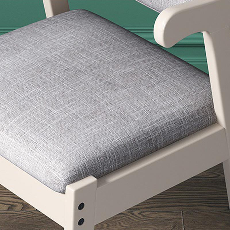 Moderne houten eetkamerstoel Open rug Dining zijmeubilair in matte afwerking voor thuis